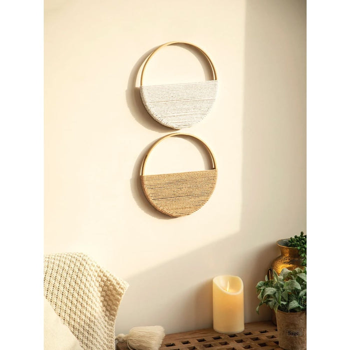 2 Boho Macrame Wall Hangings for Home Decor