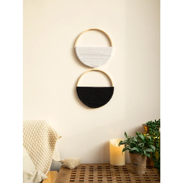 2 Boho Macrame Wall Hangings for Home Decor