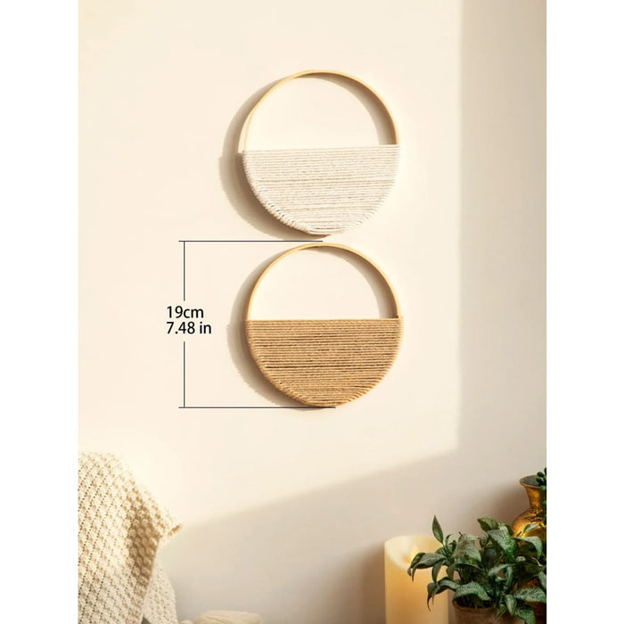 2 Boho Macrame Wall Hangings for Home Decor