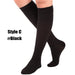 2 Pcs Calf Compression Knee High Open Toe Stockings