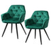 Set Of 2 Calivia Dining Chairs Kitchen Upholstered Velvet