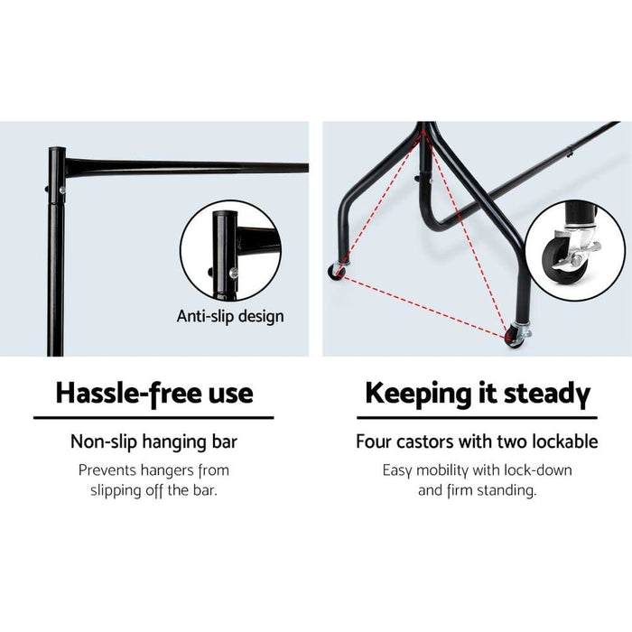 Goslash Picks Set of 2 Clothes Racks Metal Garment Coat