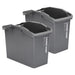 2 Set Dark Grey Stackable Multipurpose Laundry Basket