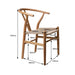 Set of 2 Dining Chairs Rattan Seat Side Chair Kitchen Wood