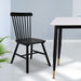Set of 2 Dining Chairs Side Chair Replica Kitchen Wood