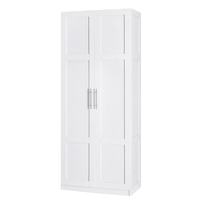 2 Door Wardrobe Bedroom Cupboard Closet Storage Cabinet