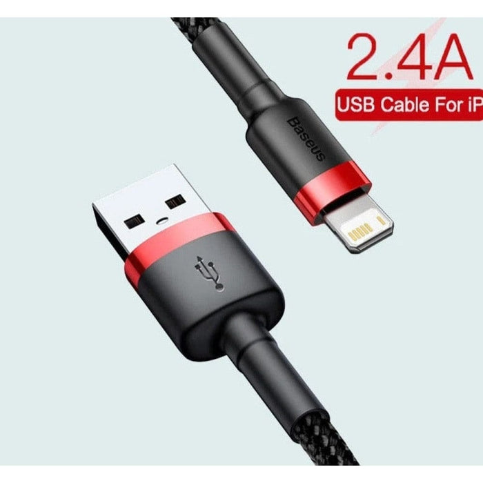 2.4a Fast Charging Usb Cable For Iphone 12 11 Pro Max Xs Xr