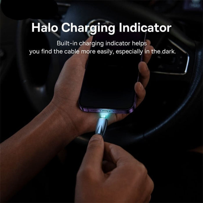 2.4a Fast Charging Usb To Lightning Port With Led Light