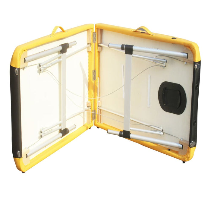 2 Fold Portable Aluminium Massage Table Bed Beauty Therapy