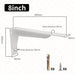 2 Heavy Support l Brackets For Wall Shelf 8 18 Inch