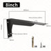 2 Heavy Support l Brackets For Wall Shelf 8 18 Inch