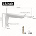 2 Heavy Support l Brackets For Wall Shelf 8 18 Inch