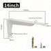 2 Heavy Support l Brackets For Wall Shelf 8 18 Inch