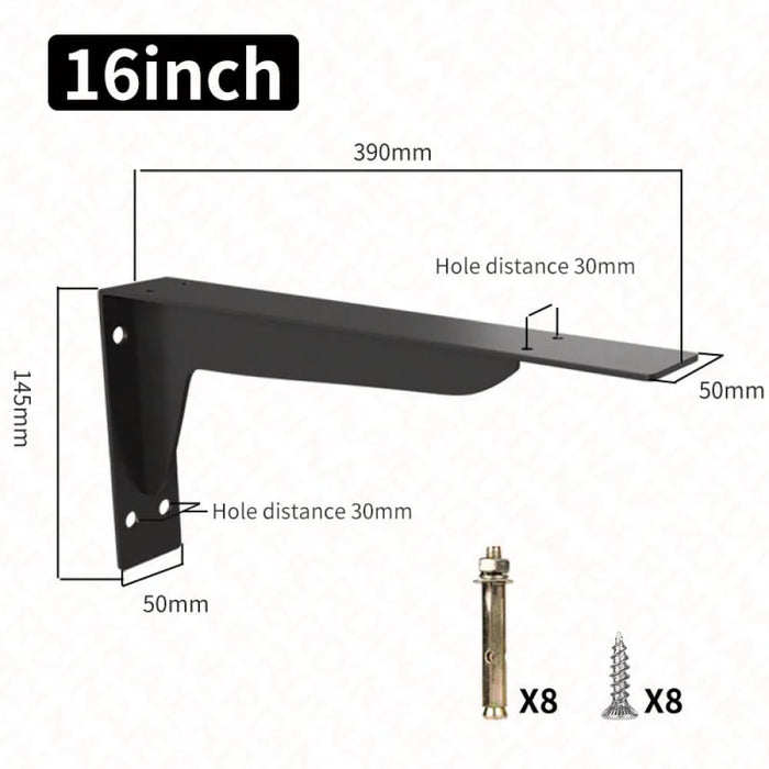 2 Heavy Support l Brackets For Wall Shelf 8 18 Inch