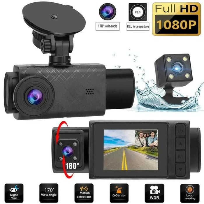 2 Inch Screen 3 Record 1080p Driving Recorder