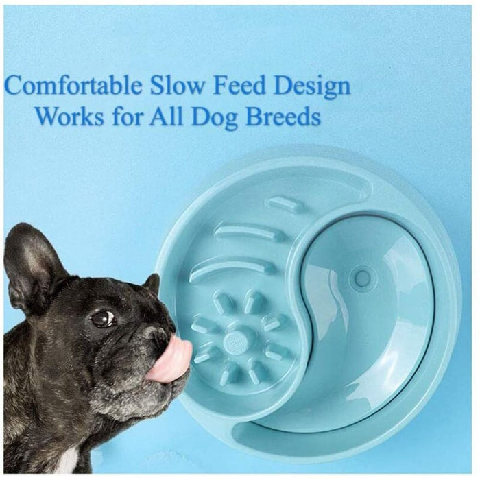 2 In1 Large Capacity Food Water Pet Bowl Prevent Bloat