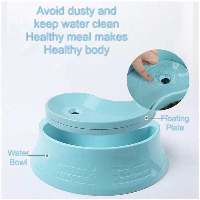 2 In1 Large Capacity Food Water Pet Bowl Prevent Bloat