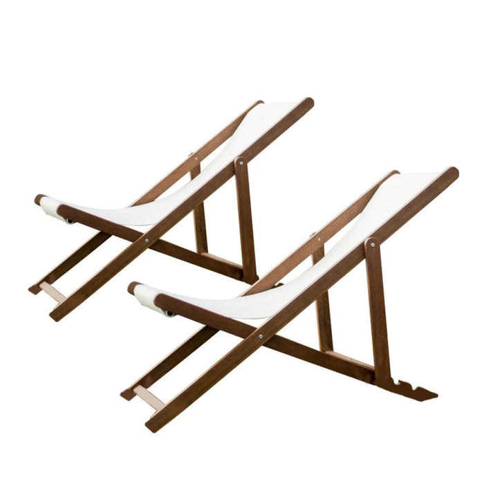 Set of 2 Maculata Beach Chairs