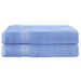 2 Pack Bath Sheets Set Cotton Extra Large Towel Blue
