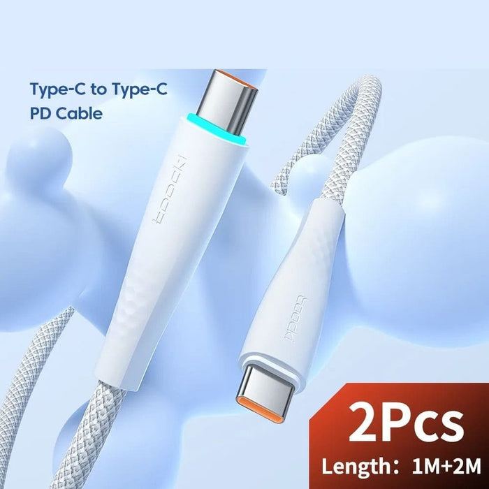 2 Pack Pd 60w Fast Charging Usb c To Type Cable For Macbook