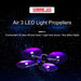 2 Pairs Led Flash Lamp Low Noise Propellers