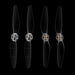 2 Pairs Led Flash Lamp Low Noise Propellers