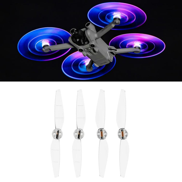 2 Pairs Led Flash Lamp Low Noise Propellers