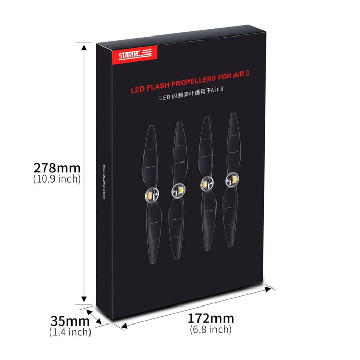 2 Pairs Led Flash Lamp Low Noise Propellers