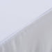 2 Pcs Stretch Table Covers With Skirt 183x76x74 Cm White
