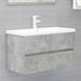 2 Piece Bathroom Furniture Set Concrete Grey Chipboard
