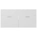 2 Piece Bathroom Furniture Set White Chipboard Nbanbb