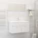2 Piece Bathroom Furniture Set White Chipboard Nbanbb