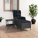 2 Piece Garden Lounge Set with Cushions Poly Rattan Dark