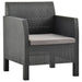 2 Piece Garden Lounge Set with Cushions Pp Rattan