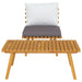 2 Piece Garden Lounge Set with Cushions Solid Acacia Wood