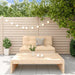 2 Piece Garden Lounge Set with Cushions Solid Wood Tonlotb