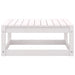 2 Piece Garden Lounge Set with Cushions White Solid
