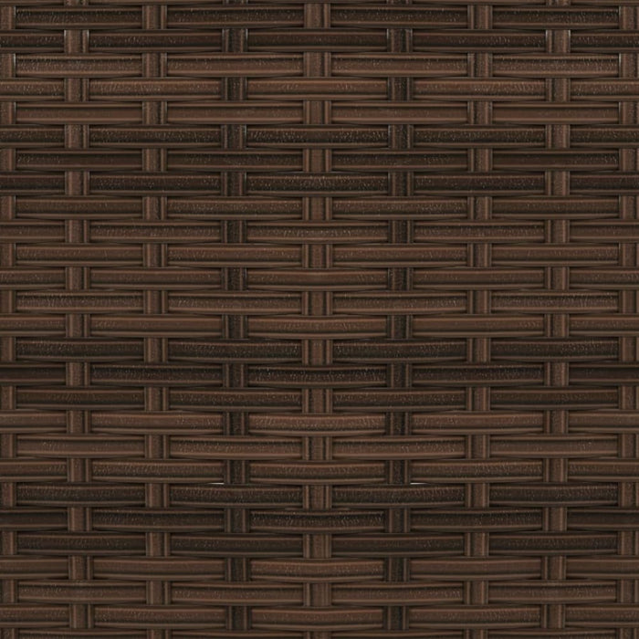 2 Piece Garden Lounge Set Poly Rattan Brown Akpox