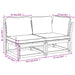 2 Piece Garden Lounge Set With Cushions Solid Wood Acacia