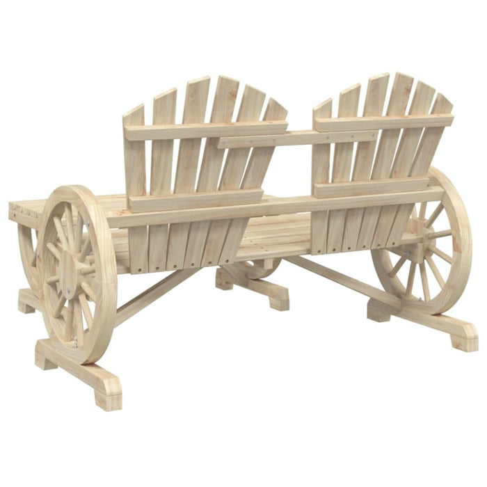 2 Piece Garden Lounge Set Solid Wood Fir Tlpbki