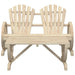 2 Piece Garden Lounge Set Solid Wood Fir Tlpbki