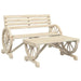 2 Piece Garden Lounge Set Solid Wood Fir Tlpobp