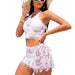 2 Piece Sheer Fishnet Cover Up For Swimwear