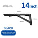 2 Piece Stainless Steel Folding Angle Bracket For Shelf