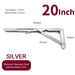 2 Piece Stainless Steel Folding Angle Bracket For Shelf