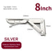 2 Piece Stainless Steel Folding Angle Bracket For Shelf
