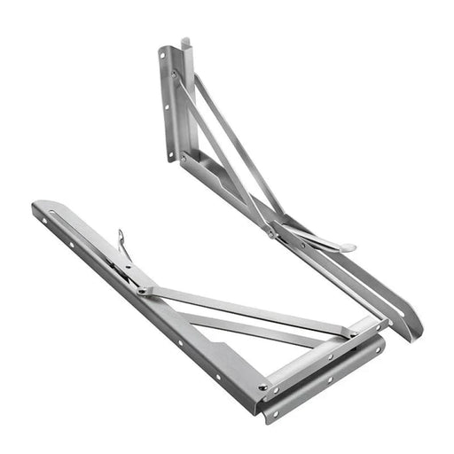 2 Piece Stainless Steel Folding Angle Bracket For Shelf