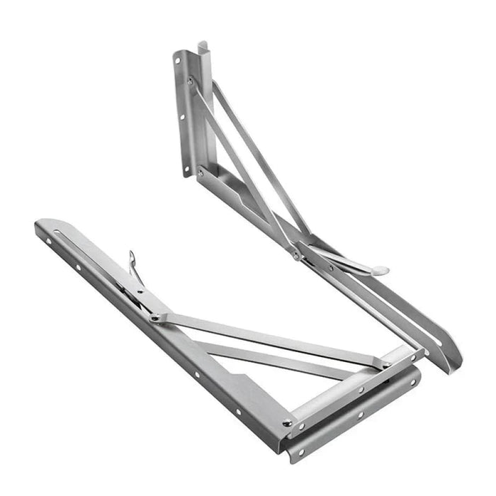 2 Piece Stainless Steel Folding Angle Bracket For Shelf