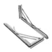 2 Piece Stainless Steel Folding Angle Bracket For Shelf