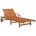 2 Piece Sunlounger Set With Table Solid Wood Acacia Tobakll